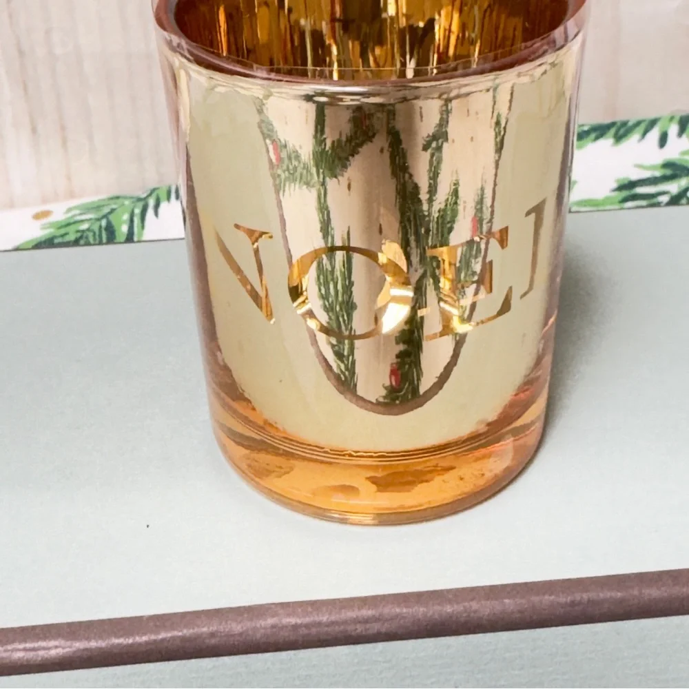 Restoration Hardware Christmas‎ Set Of 3 Gold tea light Candle Votive Holders
